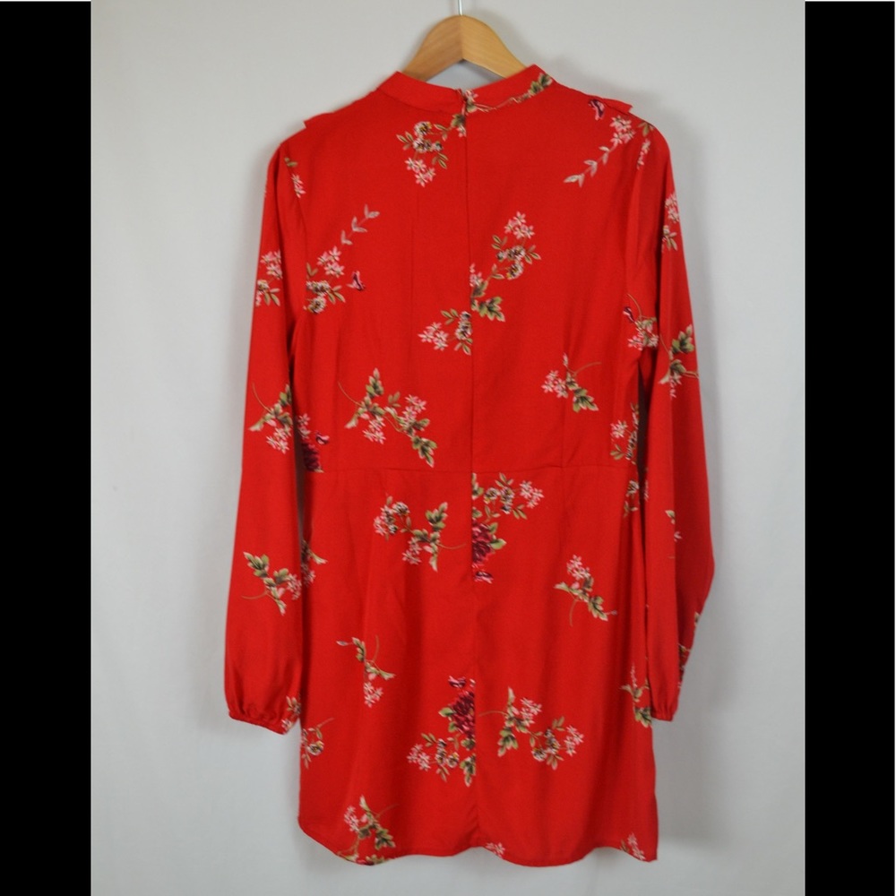 Nwot Retro Red Baby Doll Dress. Flattering structure. Fits small medium - Picture 2 of 4